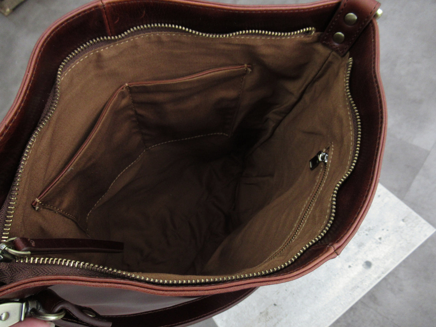 Brown Leather Shoulder Bag