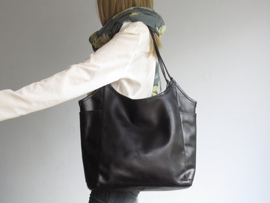 Black Sling Tote Bag