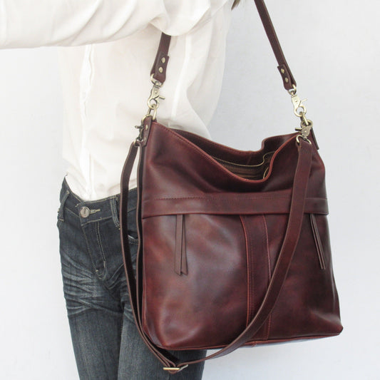 Brown Leather Shoulder Bag