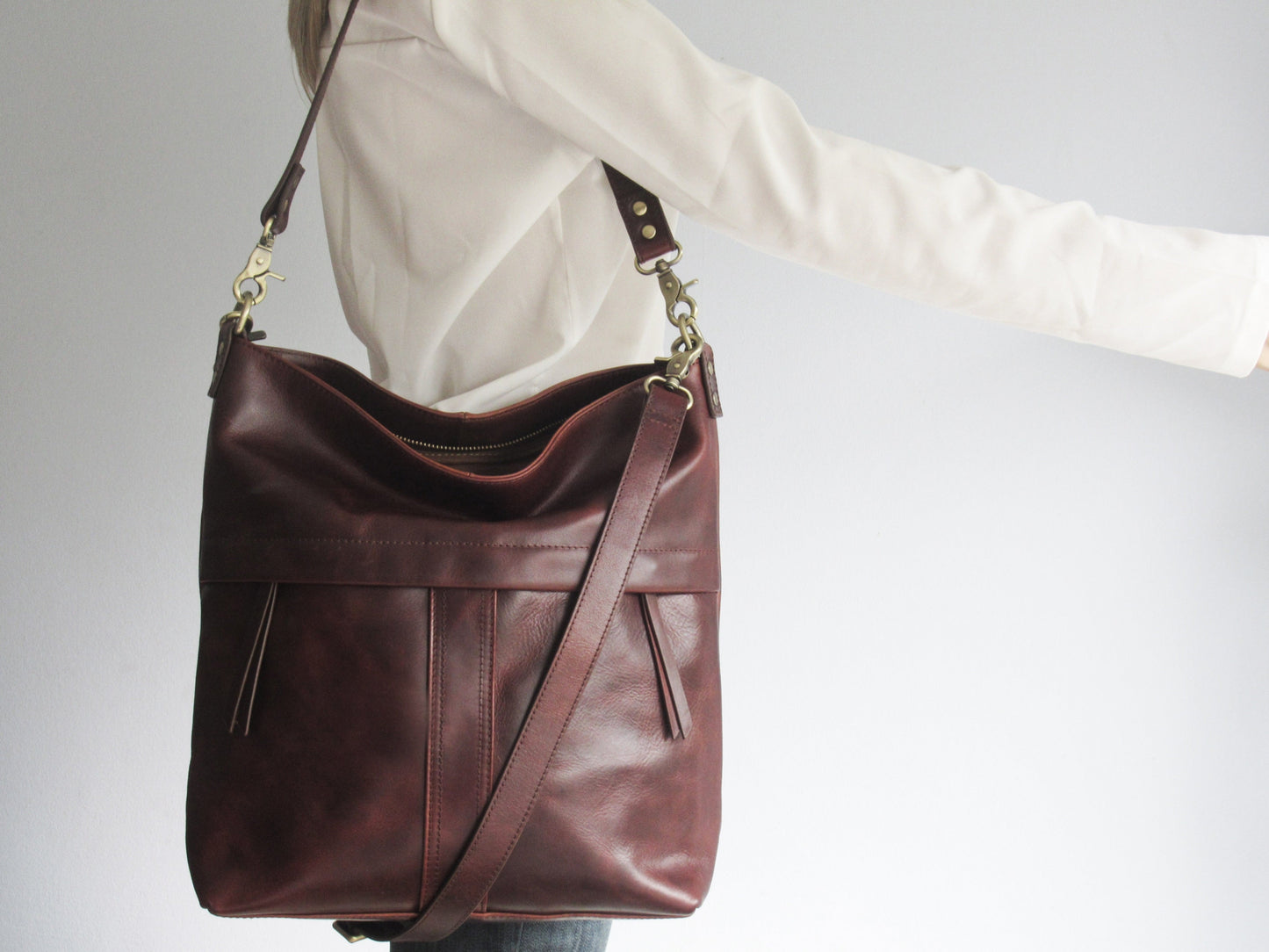Brown Leather Shoulder Bag