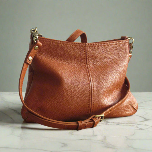 Brown Mini leather crossbody bag